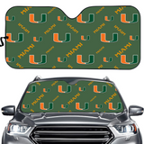 Miami (FL) Hurricanes NCAA Car Windshield Sun Shade Universal Fit Sunshade