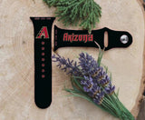 Arizona Diamondbacks Logo MLB Sport Silicone Compatible with Apple Watch Bands