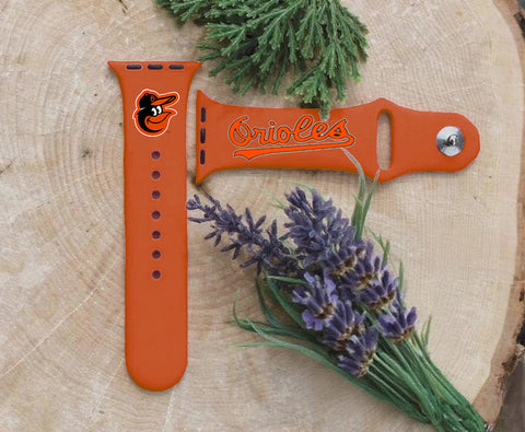 Baltimore Orioles Logo MLB Sport Silicone Compatible with Apple Watch Bands