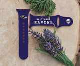 Baltimore Ravens Logo NFL Sport Silicone Compatible with Apple Watch Bands