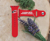 Carolina Hurricanes Logo NHL Sport Silicone Compatible with Apple Watch Bands