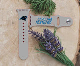 Carolina Panthers Logo NFL Sport Silicone Compatible with Apple Watch Bands