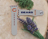 Chicago Bears Logo NFL Sport Silicone Compatible with Apple Watch Bands