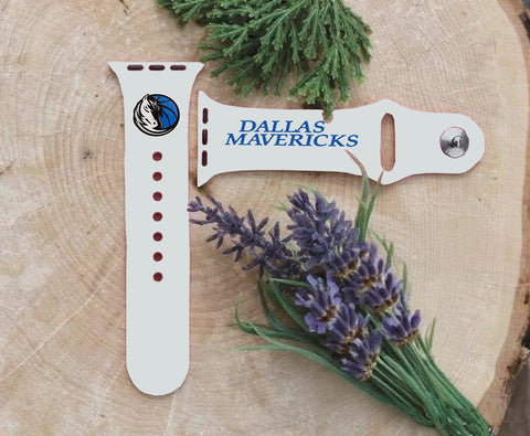 Dallas Mavericks Logo NBA Sport Silicone Compatible with Apple Watch Bands