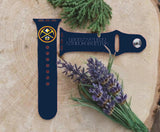 Denver Nuggets Logo NBA Sport Silicone Compatible with Apple Watch Bands