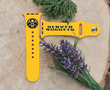 Denver Nuggets Logo NBA Sport Silicone Compatible with Apple Watch Bands