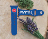 Detroit Pistons Logo NBA Sport Silicone Compatible with Apple Watch Bands