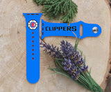 Los Angeles Clippers Logo NBA Sport Silicone Compatible with Apple Watch Bands