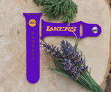 Los Angeles Lakers Logo NBA Sport Silicone Compatible with Apple Watch Bands