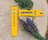 Los Angeles Rams Logo NFL Sport Silicone Compatible with Apple Watch Bands