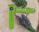 Minnesota Timberwolves Logo NBA Sport Silicone Compatible with Apple Watch Bands