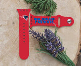 New England Patriots Logo NFL Sport Silicone Compatible with Apple Watch Bands