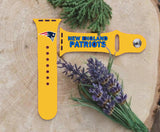 New England Patriots Logo NFL Sport Silicone Compatible with Apple Watch Bands