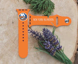 New York Islanders Logo NHL Sport Silicone Compatible with Apple Watch Bands