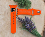 Philadelphia Flyers Logo NHL Sport Silicone Compatible with Apple Watch Bands