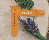 Phoenix Suns Logo NBA Sport Silicone Compatible with Apple Watch Bands