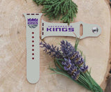 Sacramento Kings Logo NBA Sport Silicone Compatible with Apple Watch Bands