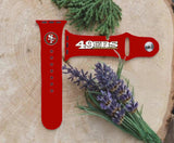 San Francisco 49ers Logo NFL Sport Silicone Compatible with Apple Watch Bands