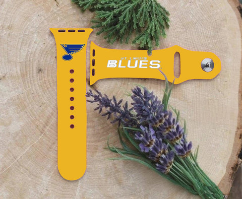 St. Louis Blues Logo NHL Sport Silicone Compatible with Apple Watch Bands