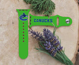 Vancouver Canucks Logo NHL Sport Silicone Compatible with Apple Watch Bands