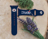 Winnipeg Jets Logo NHL Sport Silicone Compatible with Apple Watch Bands