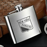 New York Rangers NHL Wine Liquor Matte Pot Hip Flask