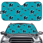 Miami Marlins MLB Car Windshield Sun Shade Universal Fit Sunshade