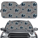 Miami Marlins MLB Car Windshield Sun Shade Universal Fit Sunshade
