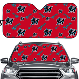 Miami Marlins MLB Car Windshield Sun Shade Universal Fit Sunshade