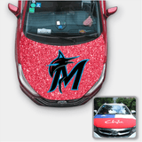 Miami Marlins MLB Car Auto Hood Engine Cover Protector