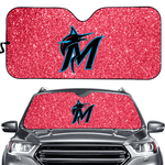 Miami Marlins MLB Car Windshield Sun Shade Universal Fit Sunshade