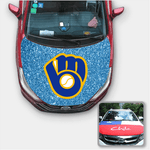 Milwaukee Brewers MLB Car Auto Hood Engine Cover Protector