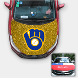 Milwaukee Brewers MLB Car Auto Hood Engine Cover Protector