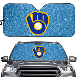 Milwaukee Brewers MLB Car Windshield Sun Shade Universal Fit Sunshade