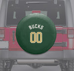Milwaukee Bucks NBA Spare Tire Cover