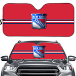 New York Rangers NHL Car Windshield Sun Shade Universal Fit Sunshade