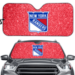 New York Rangers NHL Car Windshield Sun Shade Universal Fit Sunshade