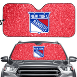 New York Rangers NHL Car Windshield Sun Shade Universal Fit Sunshade