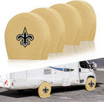 New Orleans Saints NFL Tire Covers Set of 4 or 2 for RV Wheel Trailer Camper Motorhome