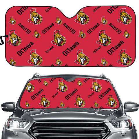 Ottawa Senators NHL Car Windshield Sun Shade Universal Fit Sunshade