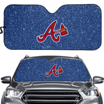 Atlanta Braves MLB Car Windshield Sun Shade Universal Fit Sunshade