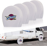 Cleveland Cavaliers NBA Tire Covers Set of 4 or 2 for RV Wheel Trailer Camper Motorhome
