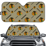 Chicago Blackhawks NHL Car Windshield Sun Shade Universal Fit Sunshade