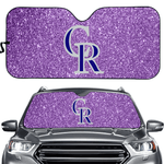 Colorado Rockies MLB Car Windshield Sun Shade Universal Fit Sunshade