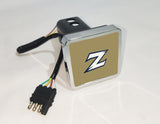 Akron Zips NCAA Hitch Cover LED Brake Light for Trailer