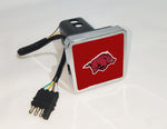 Arkansas Razorbacks NCAA Hitch Cover LED Brake Light for Trailer