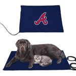 Atlanta Braves MLB Pet Heating Pad Constant Heated Mat