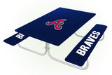 Atlanta Braves MLB Picnic Table Bench Chair Set Outdoor Cover