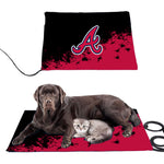 Atlanta Braves MLB Pet Heating Pad Constant Heated Mat
