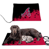 Atlanta Braves MLB Pet Heating Pad Constant Heated Mat